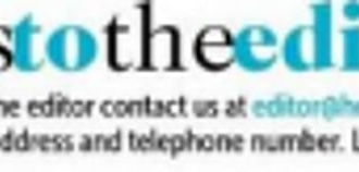 Letters to the editor (15 Sept2020)