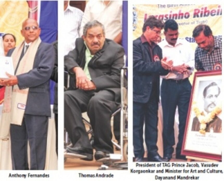 Lifetime Contribution to Tiatr Stage Awards 2015