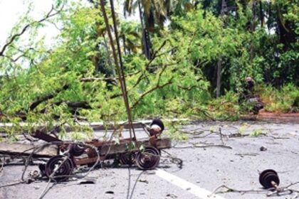 Literally and practically in the eye of a storm