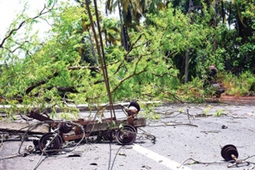 Literally and practically in the eye of a storm