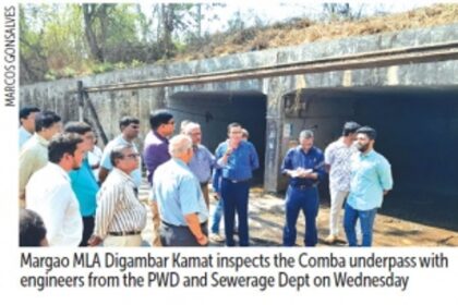 Local officials inspect Comba underpass, plan to demolish faulty sewage chamber to plug leak