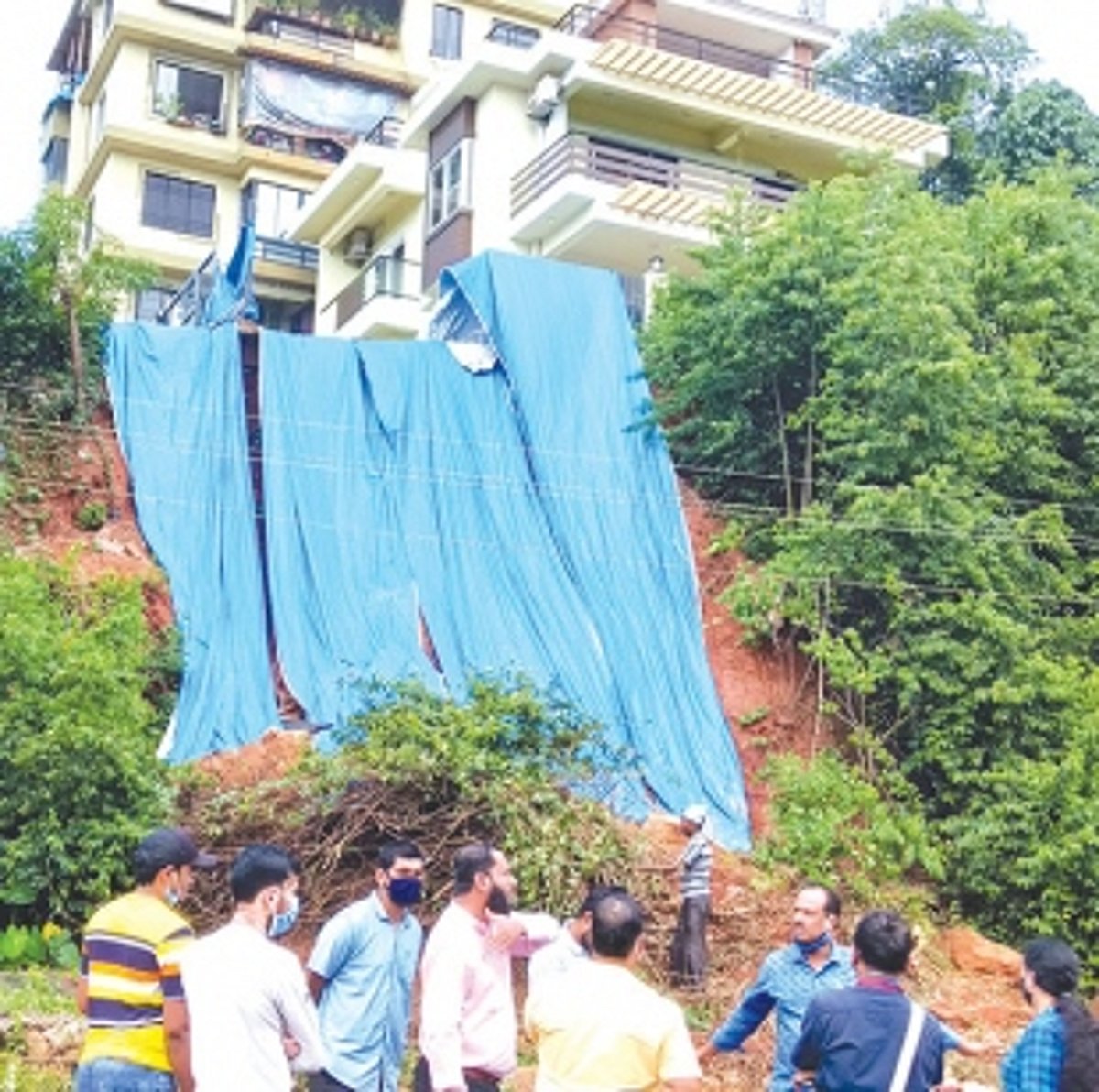 Locals concerned about buildings atop the Curti hill