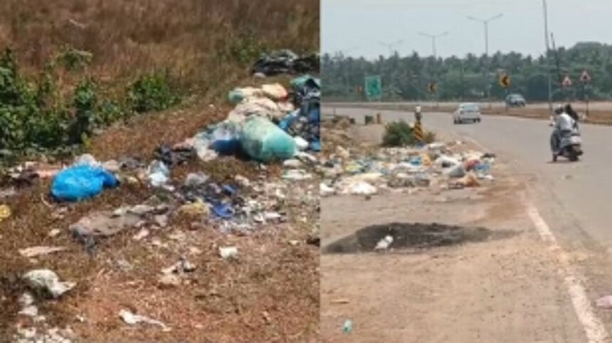 Locals demand stringent action on open garbage dumps at Navelim, Benaulim highway