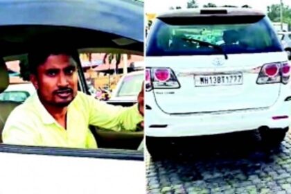 Locals thwart Maharashtra vehicle owner for trying  to rent a private vehicle as  rent-a-car at Mopa