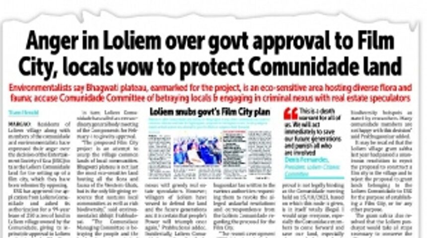 Loliem-Polem Panchayat reschedules Gram Sabha due to clash with Comunidade meeting on Sunday