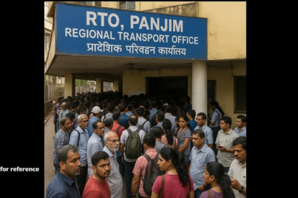 Long Queues at Panjim RTO as Citizens Rush to Pay Fines Amid Deadline and System Glitches