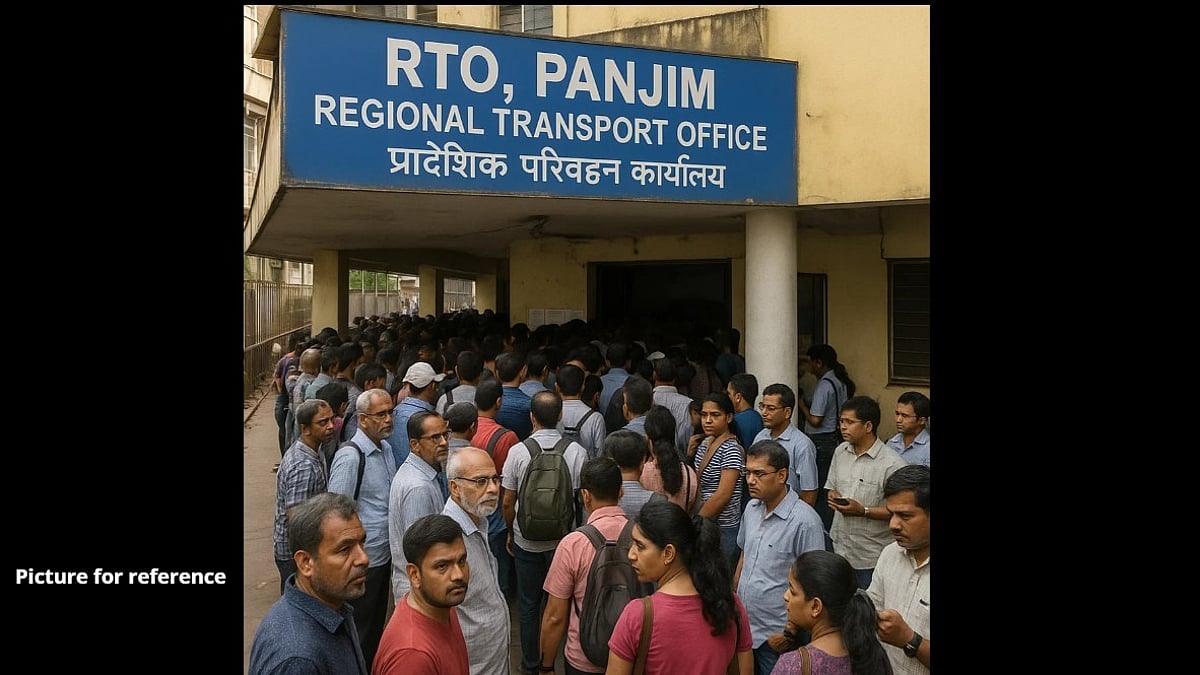 Long Queues at Panjim RTO as Citizens Rush to Pay Fines Amid Deadline and System Glitches