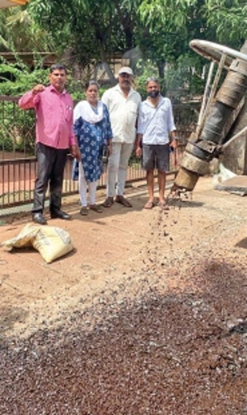 Long-pending road repair brings relief to Vagulem locals in Curtorim