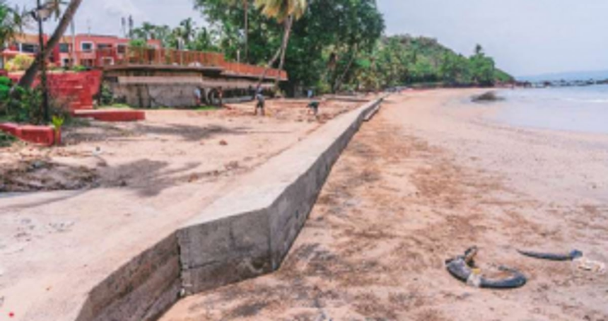 Longer the wall stays more the ecosystem of Vainguinim Beach will be damaged: VVRA