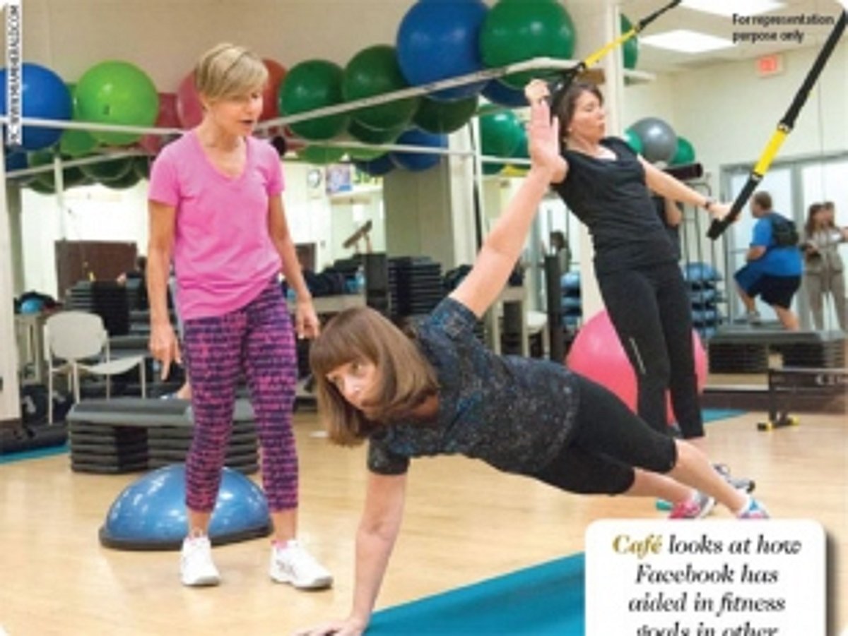 Losing weight through fitness and Facebook