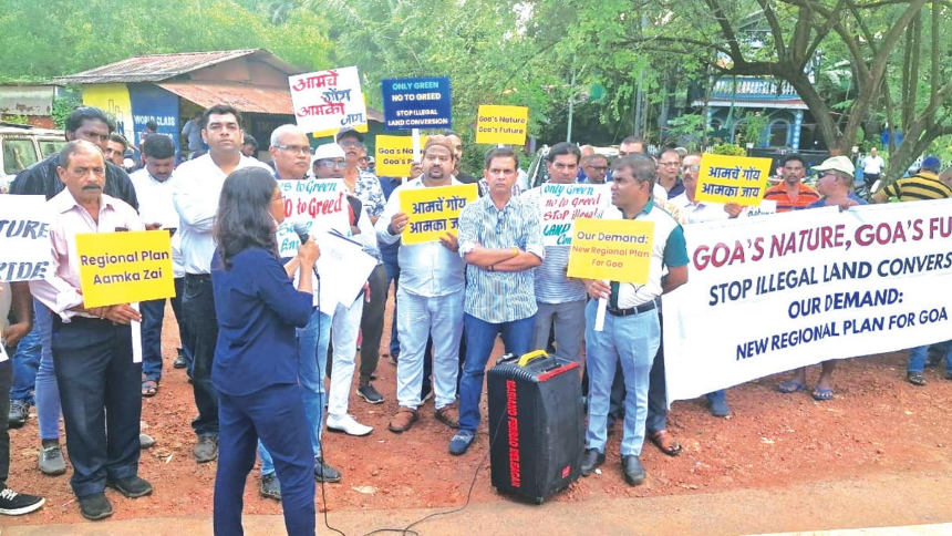 Loutolim Farmers Vow to Resist Demarcation for Borim Bridge Amid Pending NGT Case