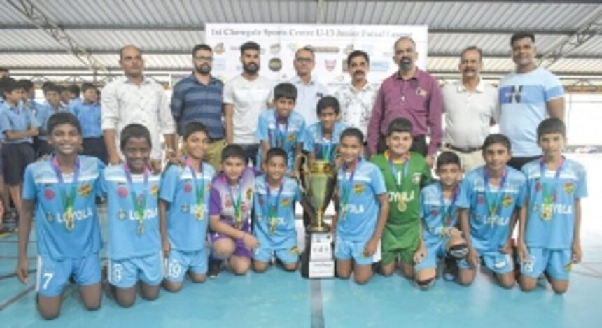 Loyola HS clinch 1st Chowgule Sports Centre U-13 Futsal League title