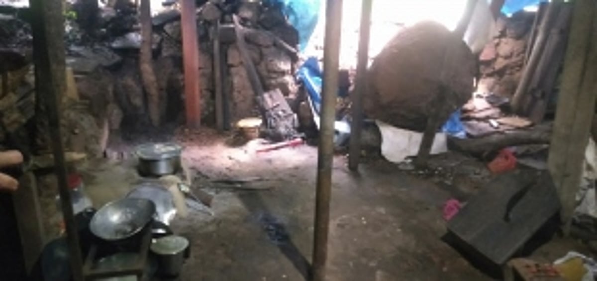 Lucky escape for family as boulder  from dug-up highway falls on house