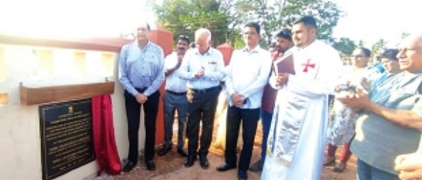 Luizinho, S Goa MP inaugurate construction of compound wall for proposed Amphitheatre Hall