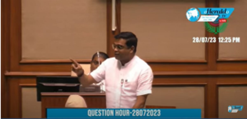 MANDREM MLA JIT AROLKAR QUESTIONS THE ABSENCE OF NEEDED INFRA AT ELECTRONIC CLUSTER IN TUEM