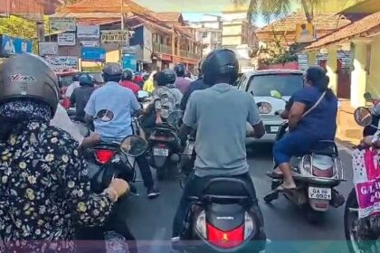 MARGAO CHOKING: Traffic congestion witnessed in many parts of Goa