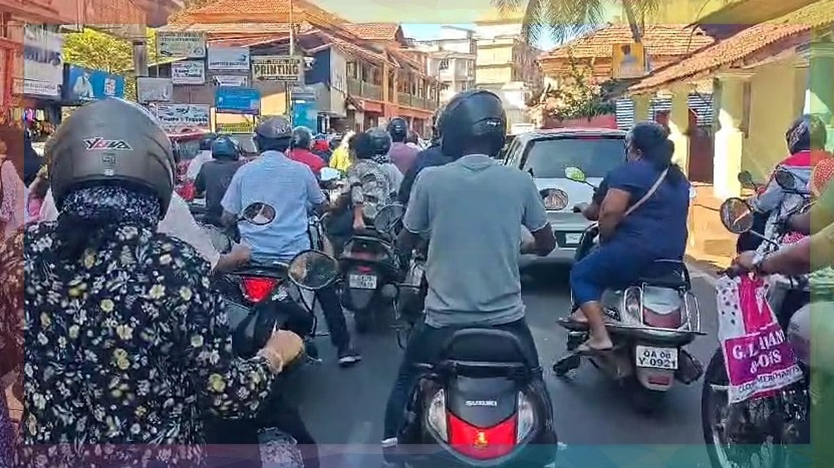 MARGAO CHOKING: Traffic congestion witnessed in many parts of Goa