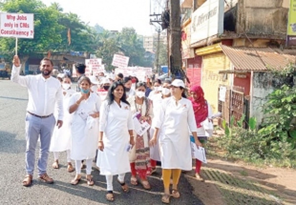 MGP protests shortage of medical  facilities at Ponda Sub-District Hospital