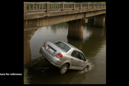 MH-Registered Vehicle Plunges Off Banda Bridge; Occupants Untraced