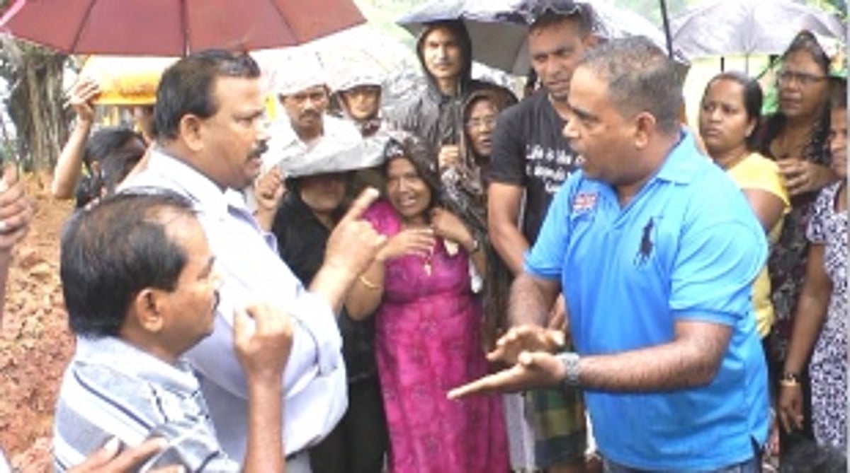 MLA Caitu, activist face off over water pipeline near Benaulim church