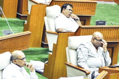 MLAs  listen to the proceedings during Question Hour on Thursday.