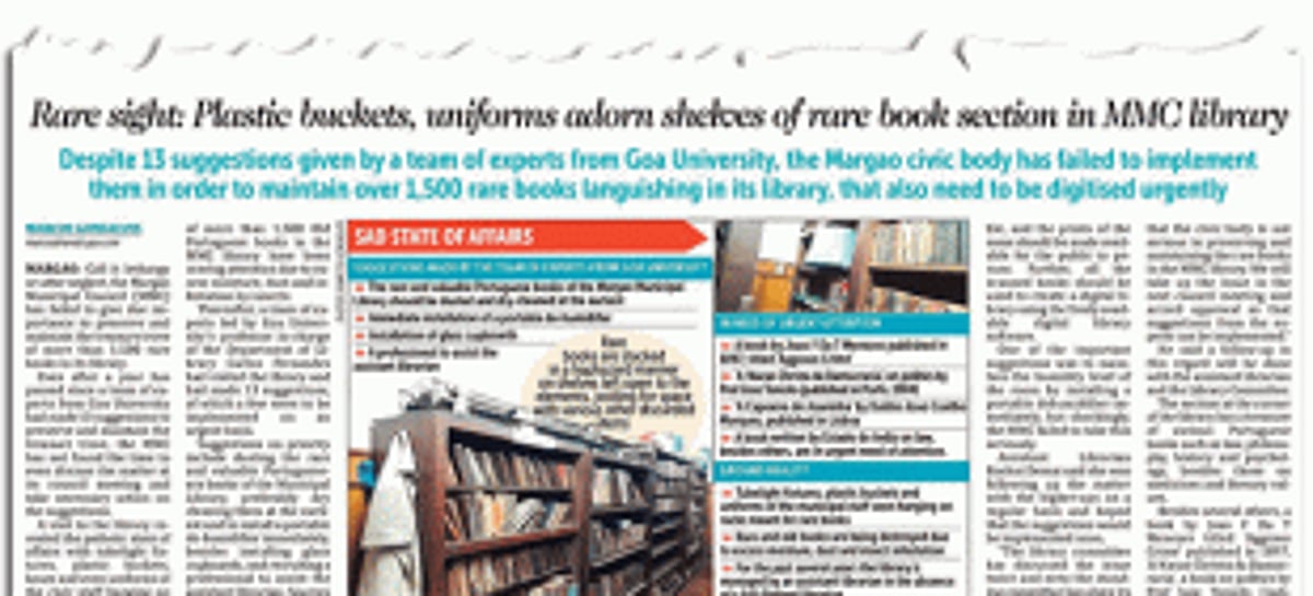 MMC library shelves cleared of uniforms and buckets but staffing and infrastructure issues persist