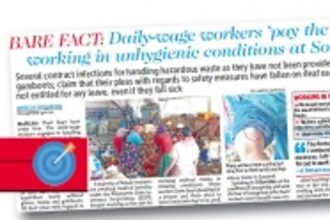 MMC sets into motion process  to procure gloves, masks for  daily-wage workers who contracted infections at Sonsoddo