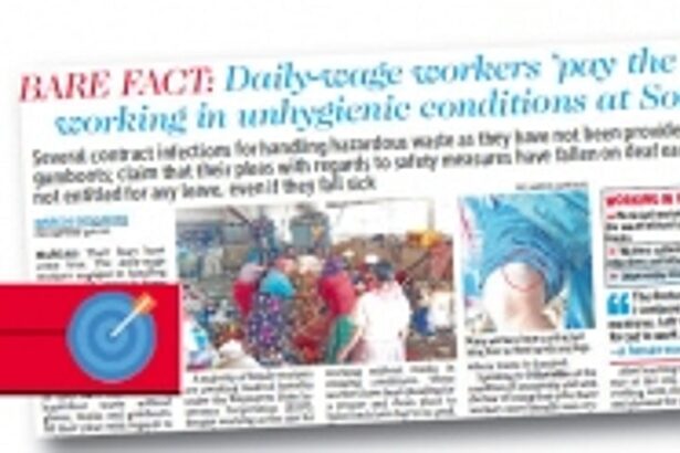 MMC sets into motion process  to procure gloves, masks for  daily-wage workers who contracted infections at Sonsoddo