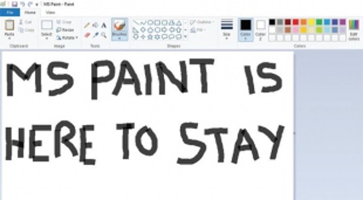 MS PAINT IS HERE TO STAY