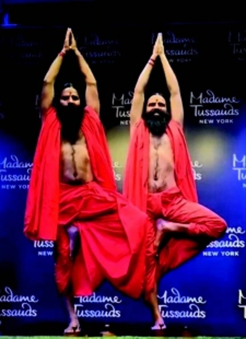 Madame Tussauds unveils wax figure of Ramdev in Delhi 1 Madame Tussauds unveils wax figure of Ramdev in Delhi