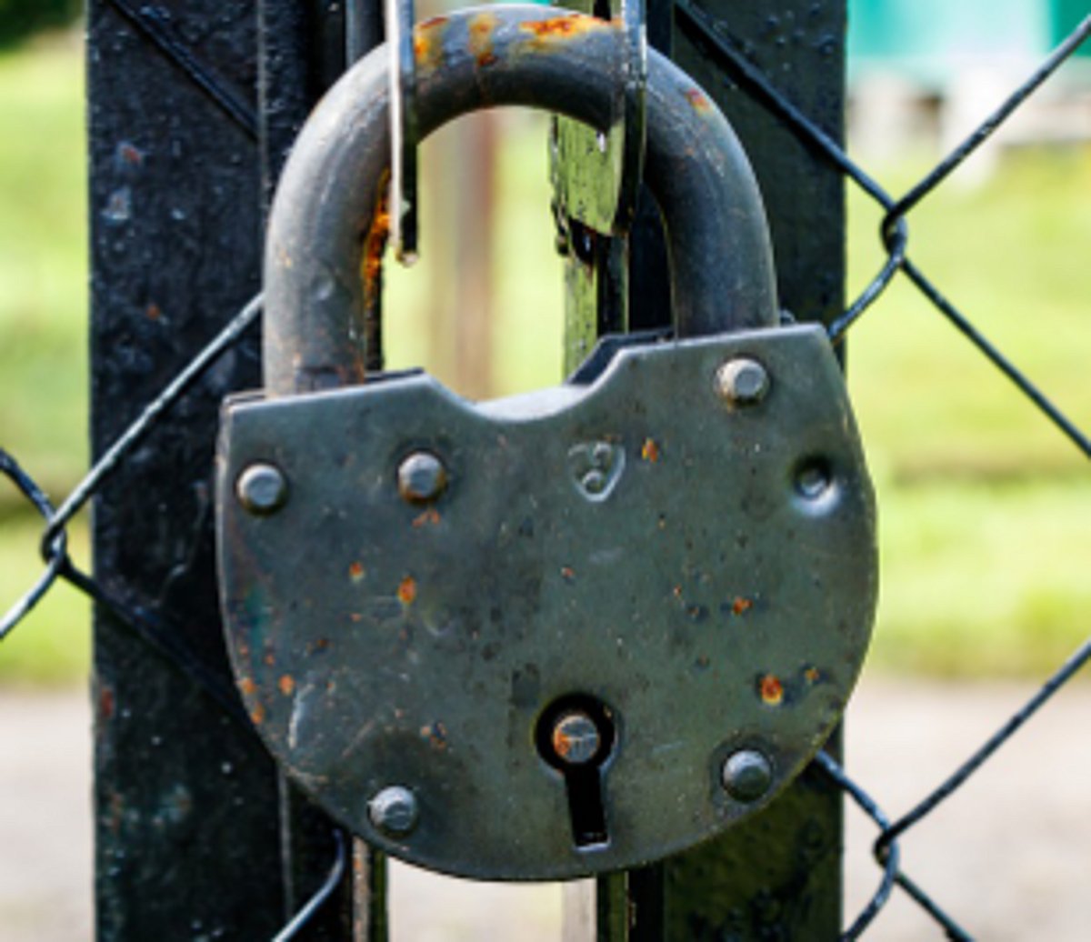 Madel beautification project’s main entry gate locked