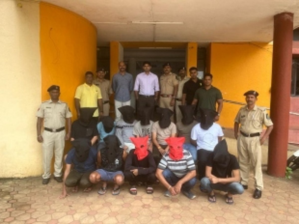 Major Crackdown: Porvorim Police Busts Illegal Cricket Betting Ring, Apprehends 12 Suspects