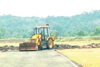 Make-shift Mapusa helipad cleared