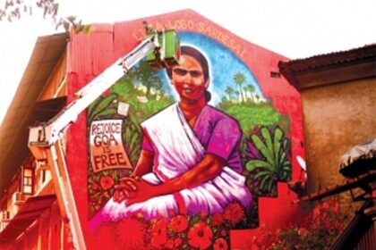 Making an artistic mark in Panjim