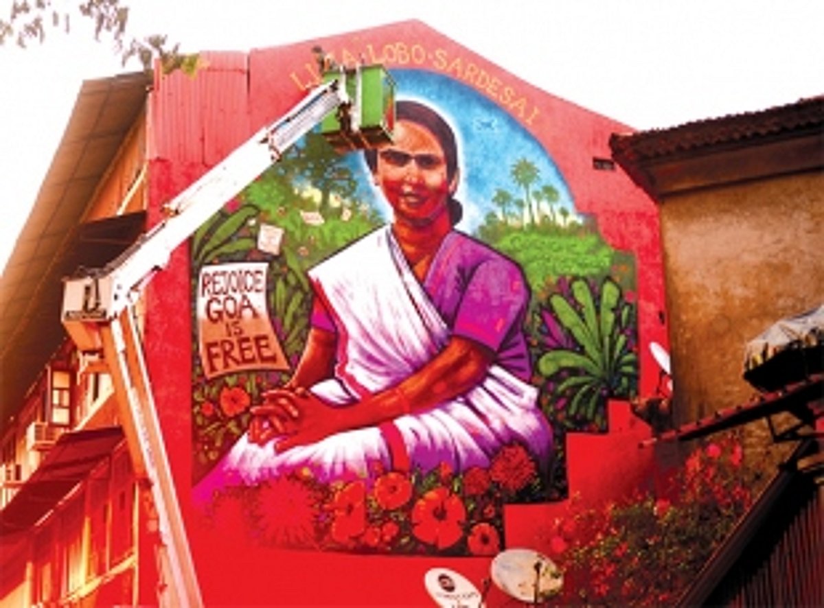 Making an artistic mark in Panjim