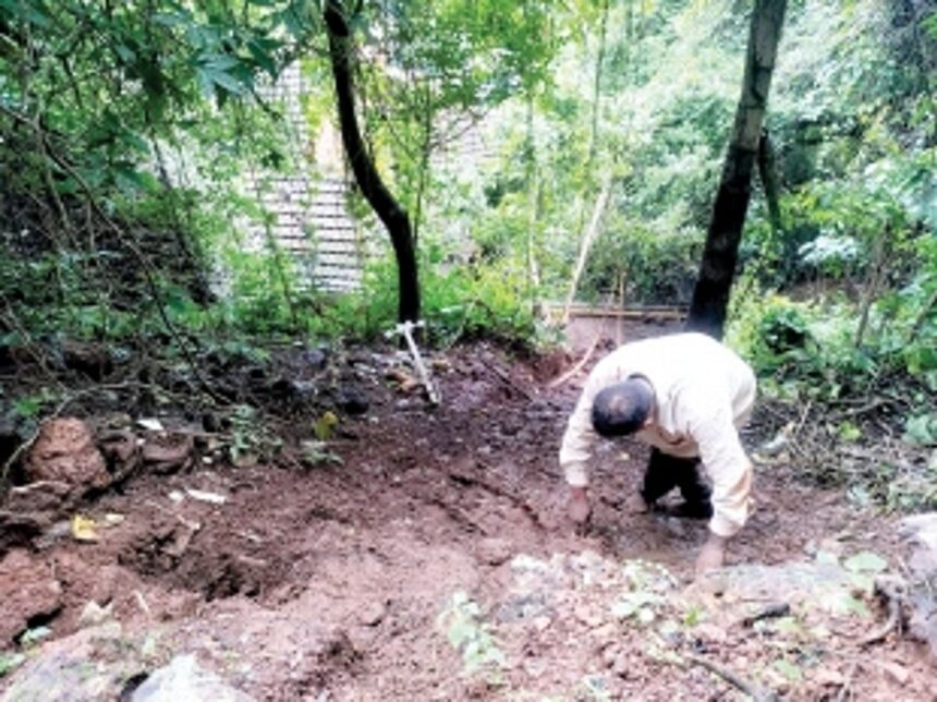 Mala residents, councillor oppose hill cutting  in Central govt property near Maruti temple