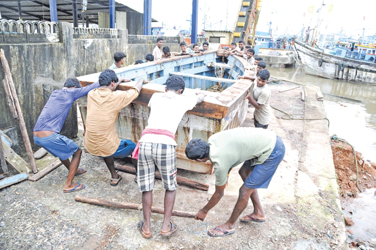 Malim jetty saw a buzz of activity a day prior to the  commencement of the fishing season.
