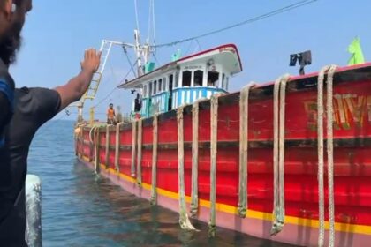 Malpe trawlers do bull trawling at Nerul: 2 trawlers seized by Coastal Police 
