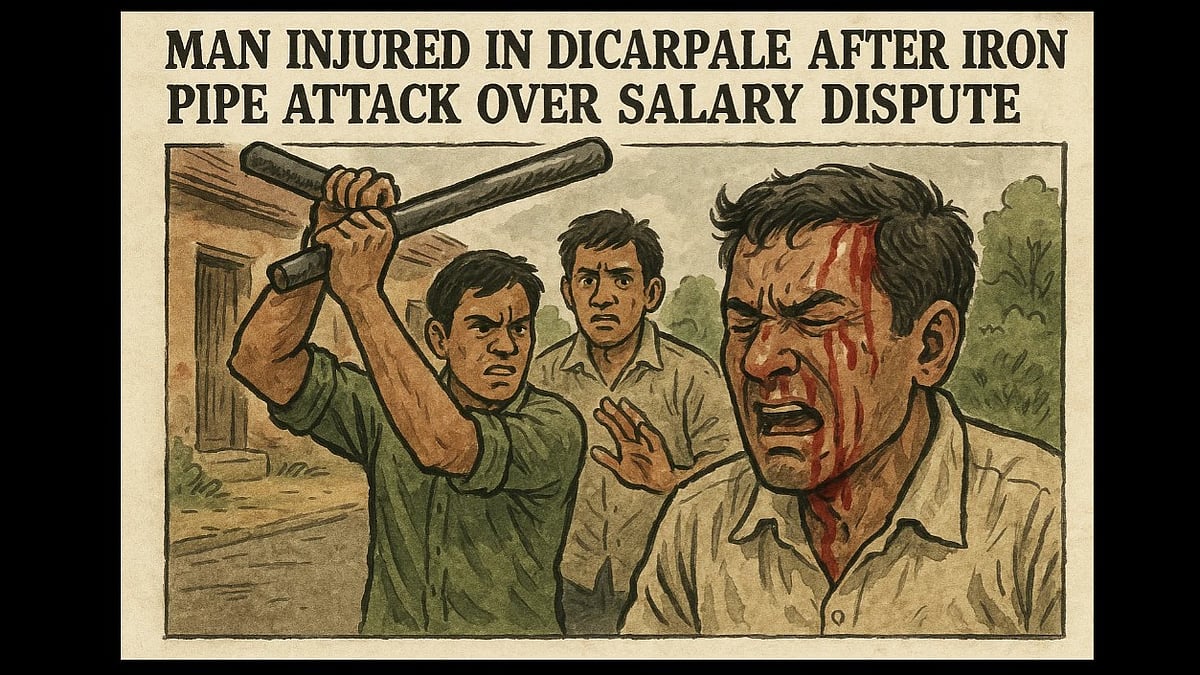 Man Injured in Dicarpale After Iron Pipe Attack Over Salary Dispute