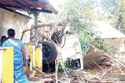 Man injured after  milk supplying van overturns at Querim