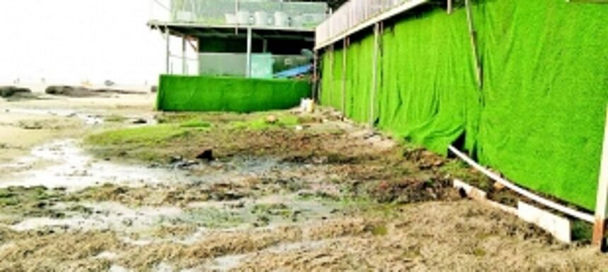 Mandrem locals agitated as resort discharges sewage water close  to temple premises