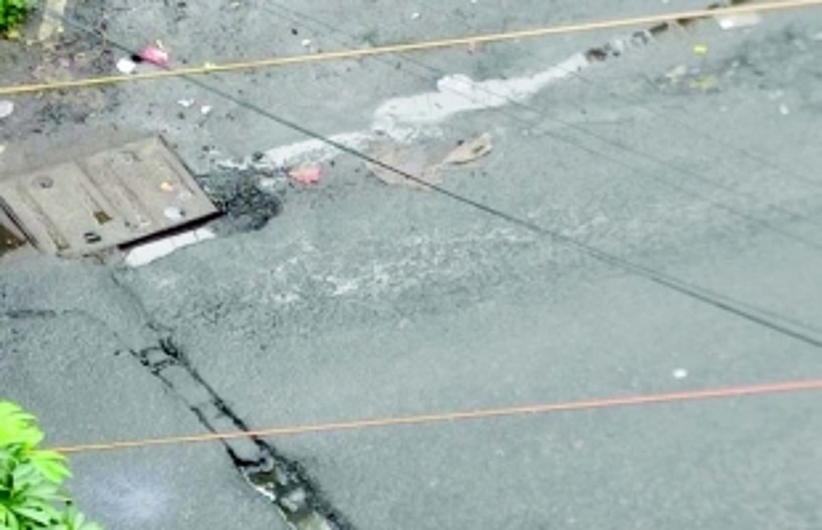 Mangor hill road in bad condition