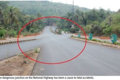 Mangueshi junction, a death trap for vehicles