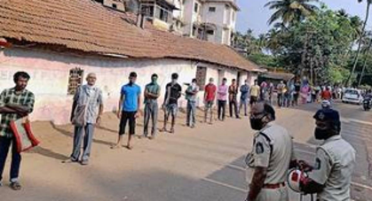 Many search for food in closed market