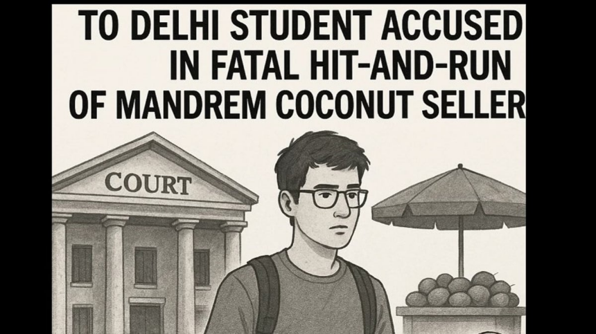 Mapusa Court Grants Bail to Delhi Student Accused in Fatal Hit-and-Run of Mandrem Coconut Seller 1 Mapusa Court Grants Bail to Delhi Student Accused in Fatal Hit-and-Run of Mandrem Coconut Seller
