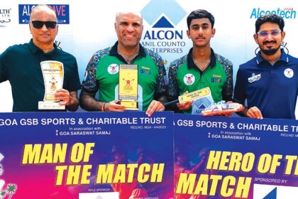Mapusa Dream Crushers Clinch 90-Run Victory Over Rising Stars in Alcon GSB Unity Cup
