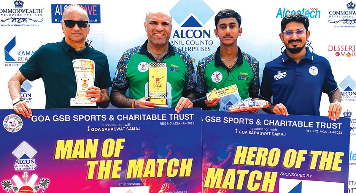 Mapusa Dream Crushers Clinch 90-Run Victory Over Rising Stars in Alcon GSB Unity Cup