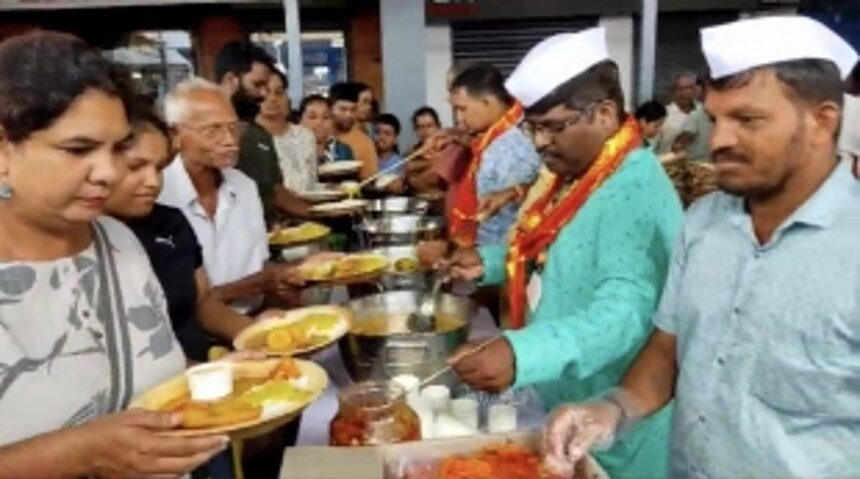 Mapusa Merchant Association Hosts Grand Mahaprasad at Mapusa Market Sarvajanic Ganapati