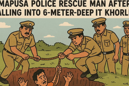 Mapusa Police Rescue Man After Falling Into 6-Meter-Deep Pit in Khorlim