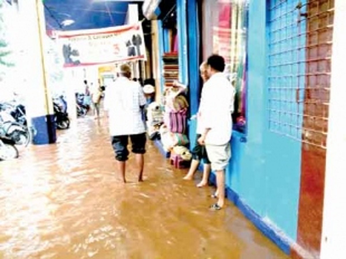 Mapusa flooded even before monsoon hits Goa